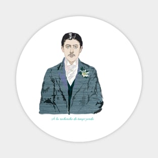 Marcel Proust portrait Magnet